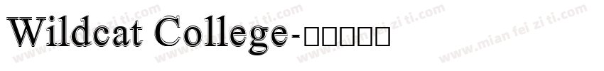 Wildcat College字体转换